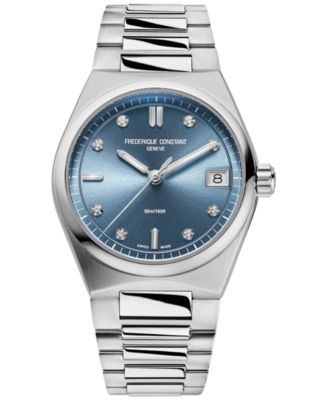 Frederique Constant - Women's Swiss Highlife Diamond (1/20 ct. t.w.) Stainless Steel Bracelet Watch 31mm