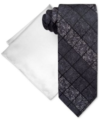Steve Harvey - Men's Paisley Square Tie & Pocket Square Set