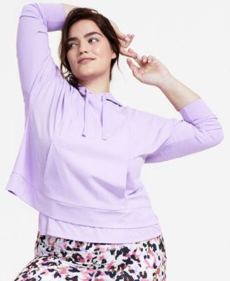 ID Ideology - Plus Size Techy Drawstring-Hood Hoodie