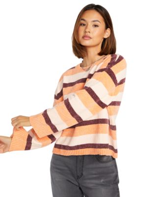 Volcom - Juniors' Bubble Tea Striped Sweater