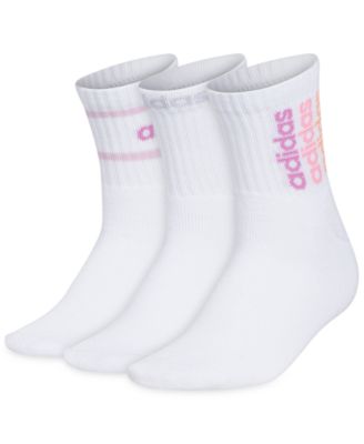 adidas - Women's 3-Pk. Sport Linear 2 High Quarter Socks