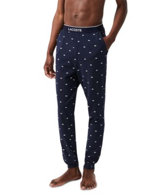 Lacoste - Men's Stretch Croc Logo-Print Pajama Joggers