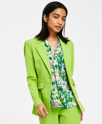 Bar III - Women's Bi-Stretch Single-Button Long-Sleeve Blazer