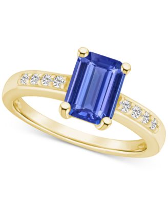 Macy's Brand - Tanzanite (1-5/8 ct. t.w.) & Diamond (1/8 ct. t.w.) in 14k Gold