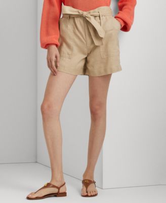 Lauren Ralph Lauren - Belted Linen Shorts