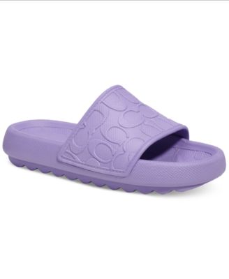 COACH - Women's Obi Molded Logo Pool Slide Sandals