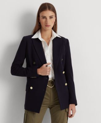 Lauren Ralph Lauren - Women's Double-Breasted Wool Crepe Blazer