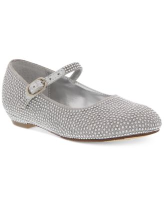 Nina - Little Girls' or Toddler Girls' Studded Satin Mary Janes