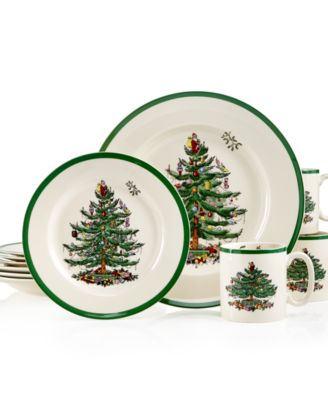 Spode - "Christmas Tree" Dinnerware, Set of 12