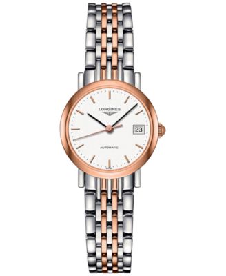 Longines - Women's Automatic The Longines Elegant Collection Two-Tone Stainless Steel Bracelet Watch 26mm L43095127