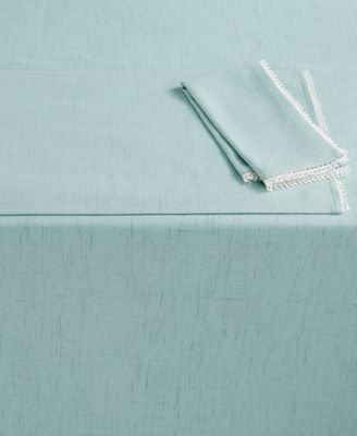Lenox - French Perle Collection 70" Ice Blue Round Tablecloth