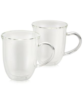 Bonjour - 2-Pc. Glass Cappuccino Cup Set