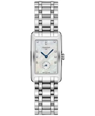 Longines - Women's Swiss Dolcevita Diamond Accent Stainless Steel Bracelet Watch 23x37mm L55124876