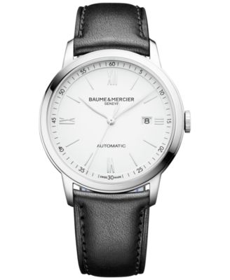 Baume & Mercier - Men's Swiss Automatic Classima Black Leather Strap Watch 42mm M0A10332