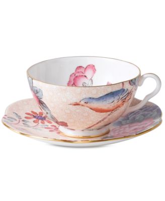 Wedgwood - Dinnerware, Peach Cuckoo Teacup and Saucer