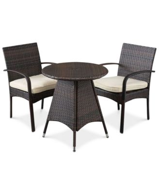 Noble House - Chiese 3-Pc. Bistro with Cushions, Quick Ship