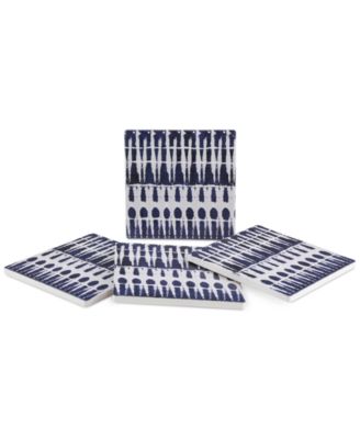 Thirstystone - Blue Dye IV 4-Pc. Coaster Set