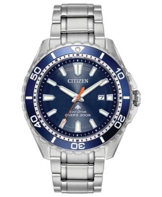 Citizen - Men's Eco-Drive Promaster Diver Stainless Steel Bracelet Watch 44mm