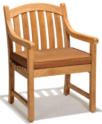 Furniture - Set of 6 Bristol Teak Outdoor Dining Chairs, Created for Macy's