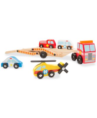 Melissa and Doug - Emergency Vehicles Carrier Play Set