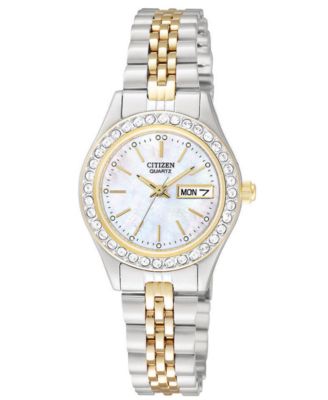 Citizen - Women's Two Tone Stainless Steel Bracelet Watch 26mm EQ0534-50D