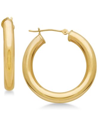 Macy's Brand - Polished Tube Hoop Earrings in 14k Gold