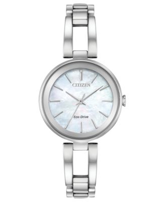 Citizen - Women's Eco-Drive Axiom Stainless Steel Bracelet Watch 28mm