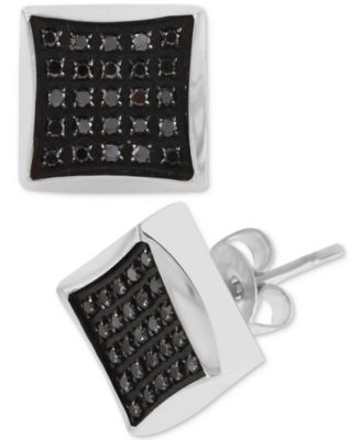 Macy's Brand - Diamond Square Cluster Stud Earrings