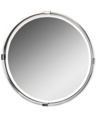 Uttermost - Tazlina Brushed Nickel Round Mirror