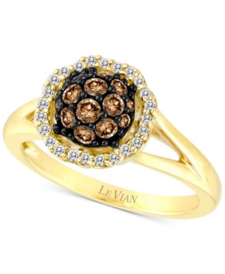 Le Vian - Diamond Halo Cluster Ring (5/8 ct. t.w.) in 14k Gold