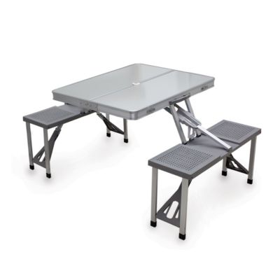 Picnic Time - Aluminum Portable Picnic Table with Seats
