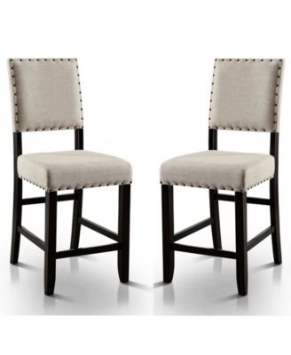 Furniture of America - Langly Pub Chair (Set Of 2), Quick Ship