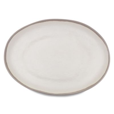 Q Squared - Potter Stone 18" x 13" Melamine Oval Platter