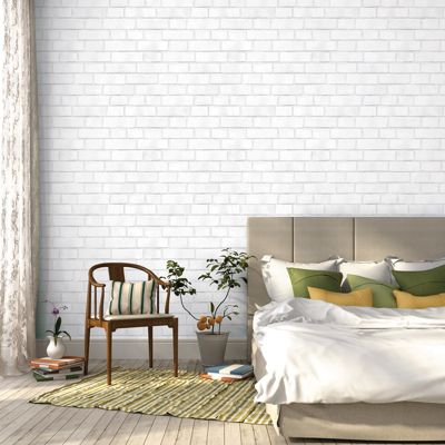 Tempaper - Textured Brick Wallpaper