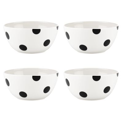 Kate Spade - KSK DECO DOT BLACK DW AP BOWL S/4
