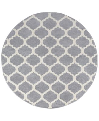 Surya - Horizon HRZ-1001 Medium Gray 7'10" Round Area Rug