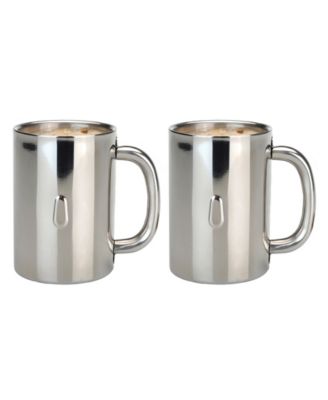 BergHOFF - BergHoff Stainless Steel 12-Oz. Coffee Mugs, Set of 2