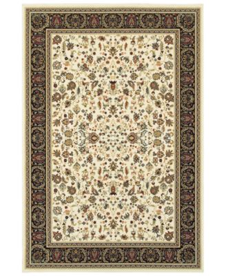 Oriental Weavers - Kashan 108X Ivory/Black 5'3" x 7'6" Area Rug