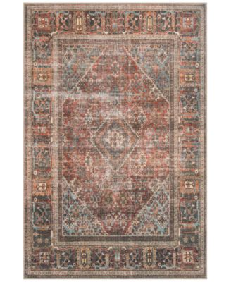 Loloi II - Loren LQ-13 Brick/Midnight 3'6" x 5'6" Area Rug