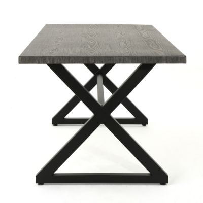 Noble House - Rolando Outdoor Dining Table, Quick Ship