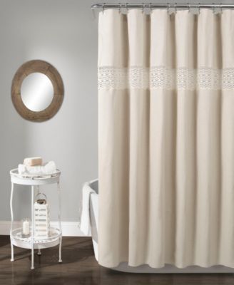 Lush Décor - Dana Lace 72" x 72" Shower Curtain