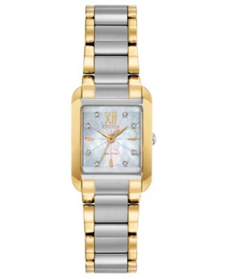 Citizen - Women's Bianca Diamond-Accent Two-Tone Stainless Steel Bracelet Watch 22mm