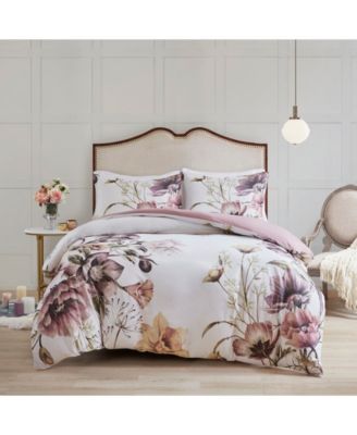 Madison Park - Cassandra Full/Queen 3 Piece Cotton Printed Duvet Cover Set
