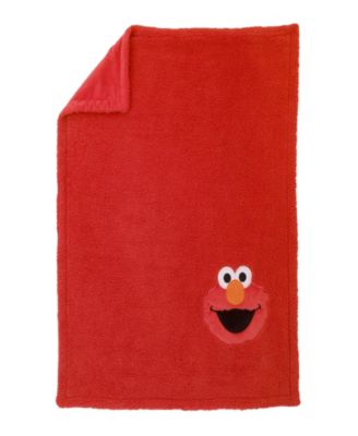 Macy's Brand - Elmo Soft Plush Toddler Blanket with Applique