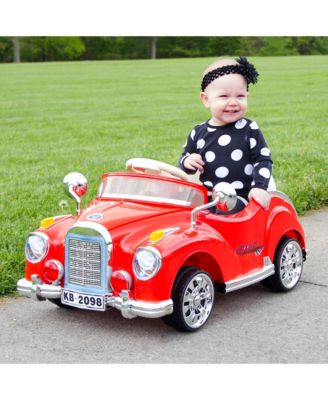 Lil' Rider - Ride On Toy Car, Battery Powered Classic Car Coupe With Remote Control and Sound by  – Toys for Boys and Girls, 3 Year Olds And Up Red