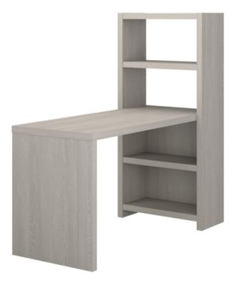 Kathy Ireland Office by Bush Furniture - Office by kathy ireland&reg; Echo 56W Craft Table in Gray Sand