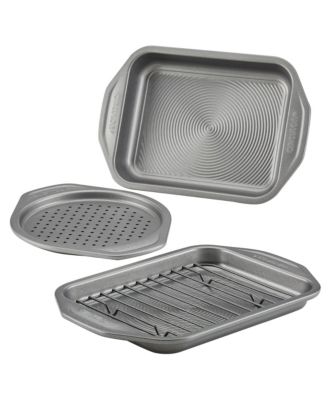 Circulon - Total Bakeware Nonstick Toaster Oven & Personal Pizza Pan 4-Pc. Baking Set
