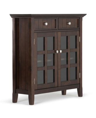 Simpli Home - Acadian Storage Cabinet, Quick Ship