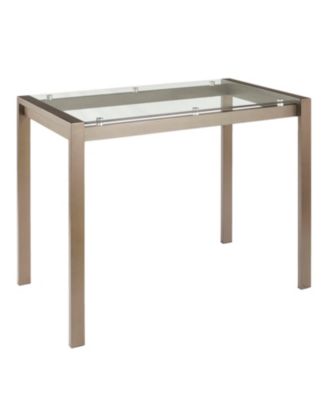 Lumisource - Fuji Antique Counter Stool, Quick Ship