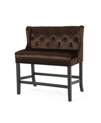 Noble House - Jenna Winged Tufted Barstool, Quick Ship